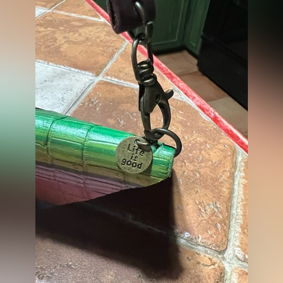 Keep It Gypsy Allie Upcycled & Leather Serape Mini Cellphone Crossbody - Picture 13 of 14